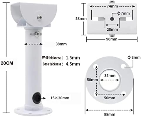 PCUORLEORS Megfigyelő Biztonsági Kamera Konzol, Állítható Univerzális Kamera Fali Tartó CCTV Biztonsági Kamera/IP Kamerák/Dome Kamera,