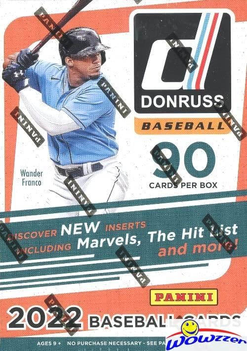 2022 Donruss Baseball HATALMAS KIZÁRÓLAGOS Gyári Lezárt Blaster Doboz 90 Kártyákat! Nézd, az Újoncok & Autos Vándorol a Franco Plusz Kizárólagos