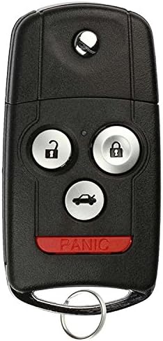 KeylessOption Kulcsnélküli Bejegyzés Távirányító Vágatlan Gyújtás Autó Flip kulcstartó számára 07 08 Acura TL OUCG8D-439H-EGY