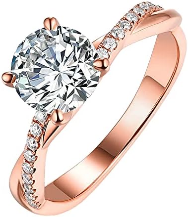 Méret Gyűrű Gyűrűk GoldSilver Ékszerek 925 Nők Esküvői Strasszos 5-11 Fehér Gyűrűk Punk Gyűrű