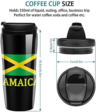 Jamaikai Zászló Bögre Tea Csésze Fedő Otthoni Iroda, Utazási fekete-stílus