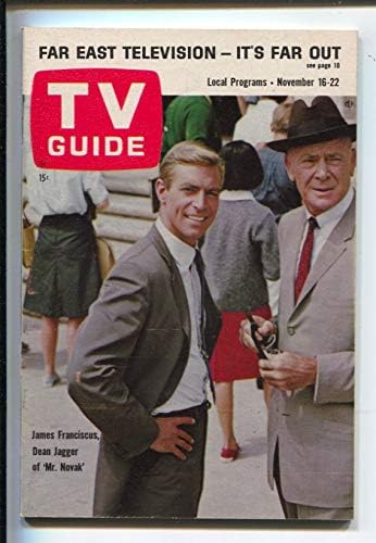 A TV Guide 11/30/1963-Keleti/nyugati-George C. Scott borító-Illinois-Nincs címke-újságos copy-VF-