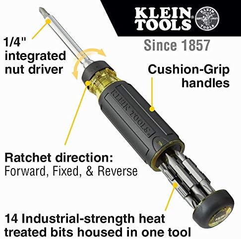 Klein Eszközök 32305 Multi-bit Ratcheting Csavarhúzó, 15 az 1-ben Eszköz & Klein Eszközök 32614 Multi-bit Precíziós Csavarhúzó
