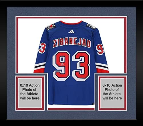 Keretes Mika Zibanejad New York Rangers Dedikált 2022-23 Fordított Retro Adidas Hiteles Jersey - Dedikált NHL-Mezek