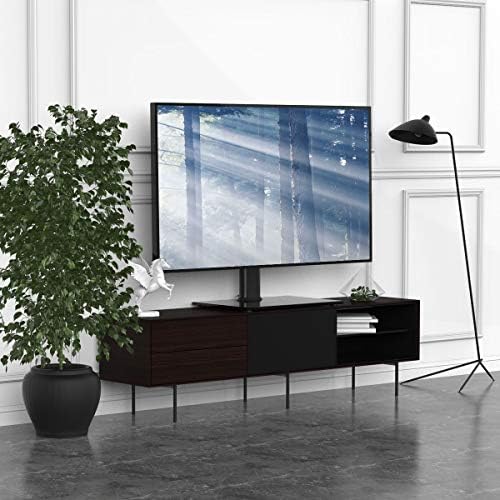Univerzális TV-Állvány/Bázis asztali TV Állvány Fali 27 60 inch 9 Szint Állítható Magasságú, nagy teherbírású Edzett Üveg