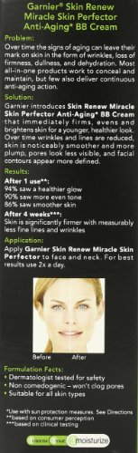 Garnier Miracle Skin Perfector Anti-Aging BB Krém, Világos/Közepes, 2.5 Folyadék Uncia
