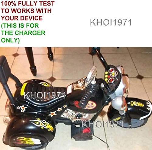 KHOI1971 Fali Töltő AC Adapter Kompatibilis Lil Lovas 80-YJ119B Harley Stílus Vad Gyermek 3-Kerék Motorkerékpár Motor 6V-Os Akku
