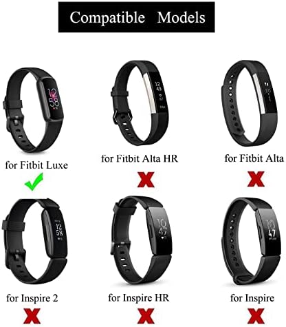 Állítható Elasztikus Csukló Band/Boka Zenekar Kompatibilis Fitbit Luxe Fitness Tracker, Rugalmas Zenekar a Férfiak, mind a Nők (Fekete,