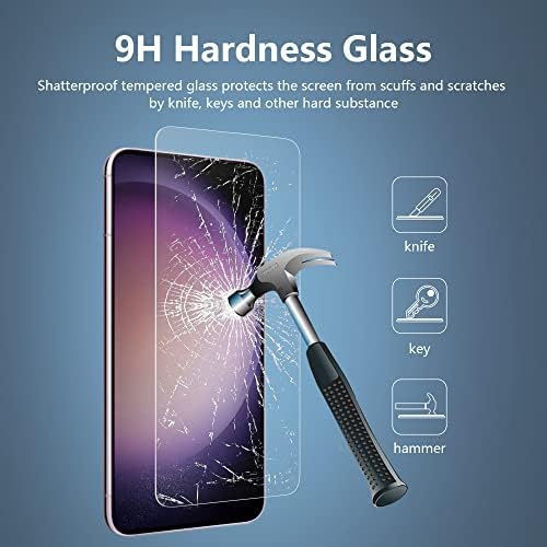 ÜVEG-M [2 Csomag] Edzett Üveg kijelző Védő fólia Samsung Galaxy S23+, Teljes Lefedettség Üveg Fedelét, 3D-Kompatibilis Sonic Ujjlenyomat-Érzékelő,