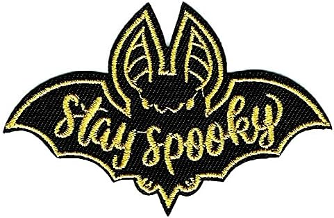 darasae0 Maradj Kísérteties Repülő Denevér Hímzett Vas-a Javítás Goth, Punk Gótikus Halloween