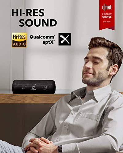 Soundcore Motion+ Bluetooth Hangszóró a Hi-Res 30W Audio, BassUp, Vezeték nélküli , Alkalmazás, Egyéni EQ, 12 ÓRA Játékidő, Vízálló,