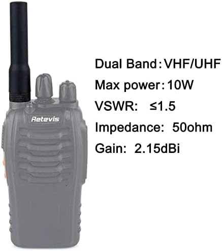 Retevis Két Rádió Antenna Baofeng UV-5R BF-888S BF-F8HP Kenwood Retevis RT29 RT-5R RT5 RT-5RV RT21V RT86 RT7 RT6 RT84 RT78 Walkie Talkie