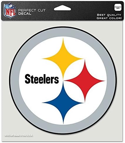 WinCraft NFL Pittsburgh Steelers kivágott Színes Matrica, 8x8, Csapat Színe
