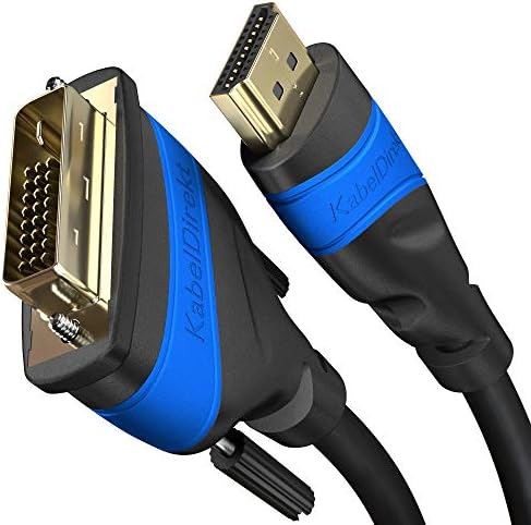 HDMI-DVI átalakító Kábel A. I. S. Jel-Interferencia elleni Védelem – 6 láb (bi-Directional DVI-D 24+1/HDMI Monitor Kábel, HDMI-Készülék