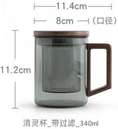 PAYNAN 340ml Üveg Csésze Tea Szűrő, Víz Csésze Tea, Víz Szétválasztó Bögre, Kreatív Kung Fu Tea Szertartás
