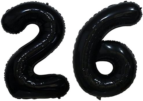 ZiYan 40inch Fekete 11-es Léggömb, Parti Fesztivál, Dekoráció Születésnapi Évforduló Óriás Héliumos fólia Lufi, Party Kellékek használni
