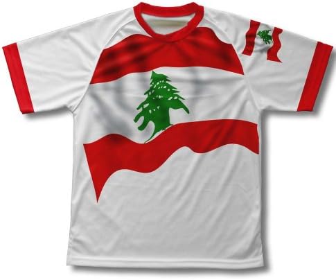 ScudoPro Libanon Zászló Technikai T-Shirt a Férfiak, mind a Nők