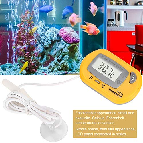 LCD Digitális Akvárium Hőmérő, akvárium Víz Terrárium Hőmérséklete Hőmérővel LCD Digitális Akvárium Hőmérő Vezérlő Vezetékes