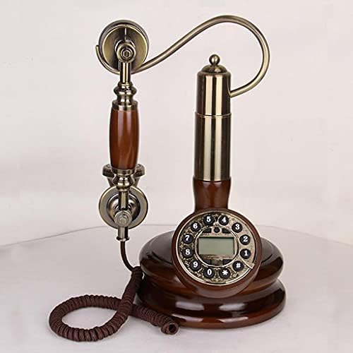 TREXD Tömör Fa Vezetékes Telefon nappali Vintage Antik Telefon Vezetékes Telefon Haza Ellátott Vezetékes Telefon