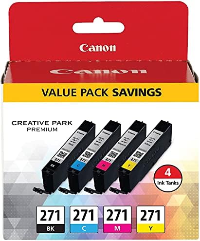 Canon 0390C005 (CLI-271) Printer_Inks_Trays_Cartridges_Tray, Fekete/Ciánkék/Magenta/Sárga - a Kiskereskedelmi Csomagolás