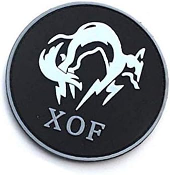 Metal Gear Solid XOF Katonai Kampó, Hurok Taktika Morál PVC Patch (color2)