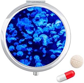 Kék Tudomány A Természet Medúza Óceán Kép Tabletta Esetben Zsebében Gyógyszer Tároló Doboz, Tartály Adagoló