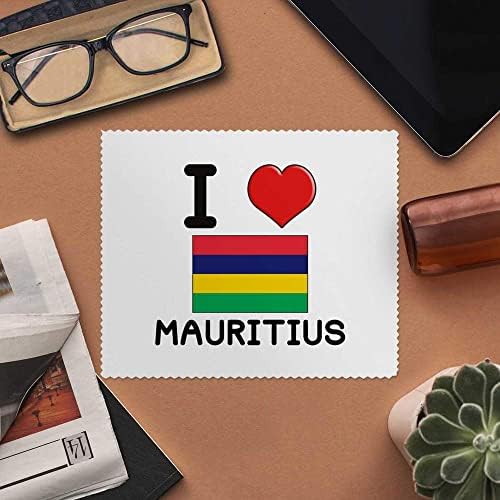 Azeeda 2 x 'Szeretem a Mauritiusi Mikroszálas Lencse/Szemüveg Tisztító Kendők (LC00017676)