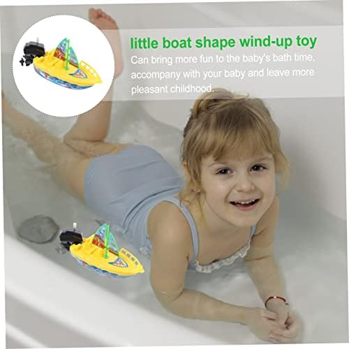 Toyvian 2db Todler Fürdő felhúzható Hajót, Játékok Úszó Fürdő Játékok Kisgyermek Fürdő Játékok Lány Fürdő Játékok Gyerekeknek, Fürdő Játékok