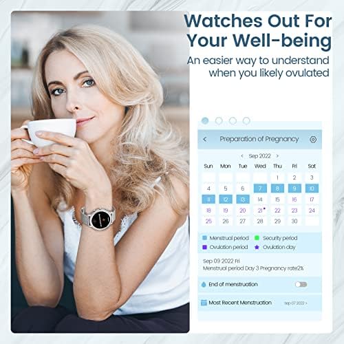 Okos Órák a Nők Gyémántokkal (Válasz/Hívást), 1.32 Bluetooth Smartwatch Android iOS Kompatibilis Telefonok, Fitness Tracker pulzusszám,