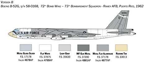 Italelli IT1451 1/72 Boeing B-52 g ebből Stratofortress Kezdeti w/Vadászkutya Rakéta