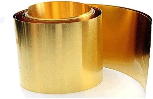 YUESFZ Brass Fém Vékony Lap, Lemez, Fólia 0,3 mm x 305mm x 1000mm, Tiszta Réz Ív fólia