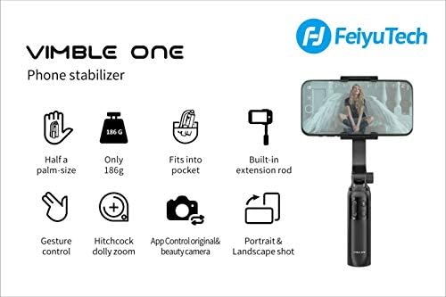 FeiyuTech Vimble EGY Szakmai Kereteket-Stick,Állvány 1-Tengely Stabilizátor,Telefon tartó iPhone Samsung Okostelefon,7 Kihúzható