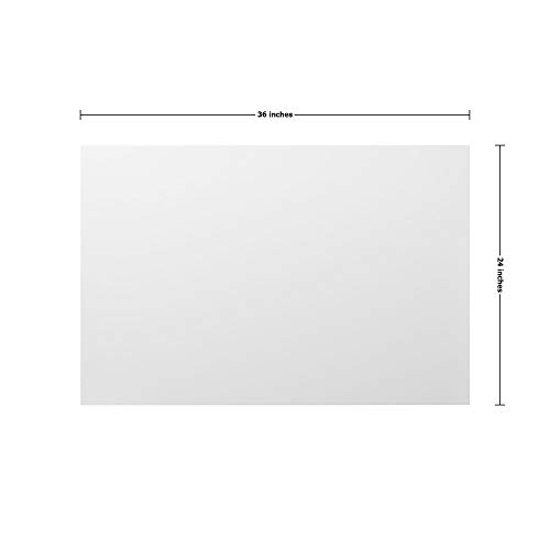 Fehér HDPE Lemez 36 x 24 Inch, 0.25 Hüvelyk Vastag, Nagy Sűrűségű Polietilén