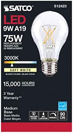 Satco S12423 Izzó, Meleg Fehér (3000K) -10.5 watt