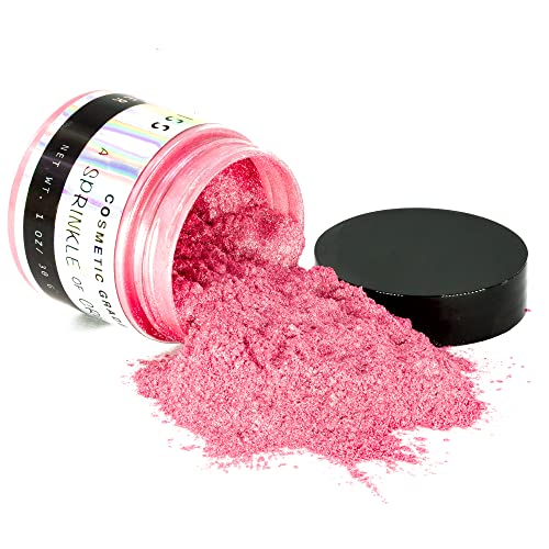 1 oz - Rózsaszín Mica Por - Kozmetikai Minőségű - 25 Színben Kapható, Felhasználásra, Kozmetikumok, Iszap, Gyertyák, Festékek, Fürdő