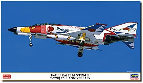 Hasegawa HA02396 1:72 F-4j-t Kai Phantom II 302SQ 20 éves Modell, Készlet, Öntött Szín