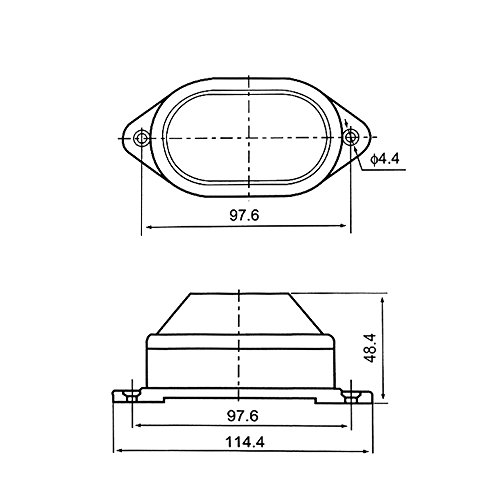 Baomain Ipari Jel Sárga Mini Figyelmeztető Lámpa Villogó Figyelmeztető lámpa LED-3051 DC 24V 2W