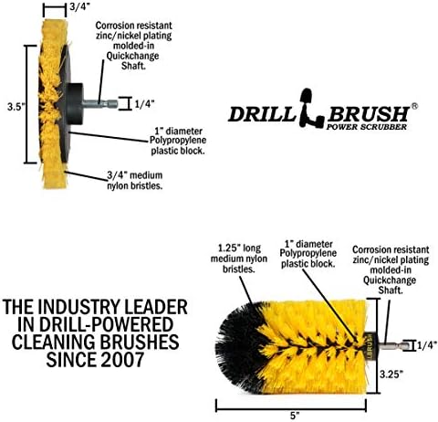 Drillbrush 6 Darab Bundle - Hozzá egy Eredeti Ecset, hogy Az 5 Darab Gyakorlat Ecset Fürdőszobában Mosó Készlet