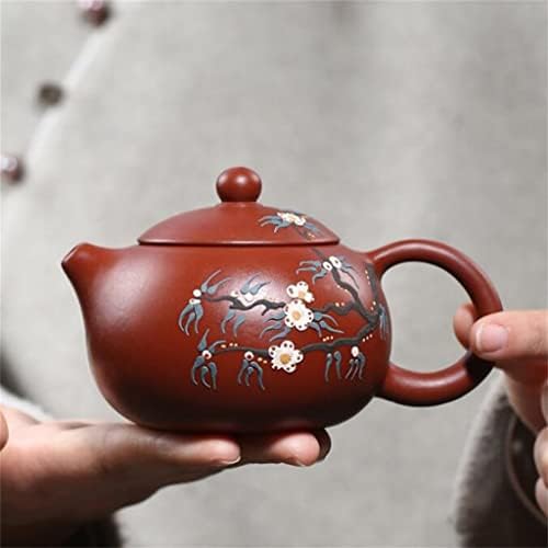 GXBPY Yixing teáskannában Lila Agyag Xi Shi Teáskannák Érc Szépség Vízforraló 188 Labdát Lyuk Szűrő Kézzel készített Tea Set Ajándékok