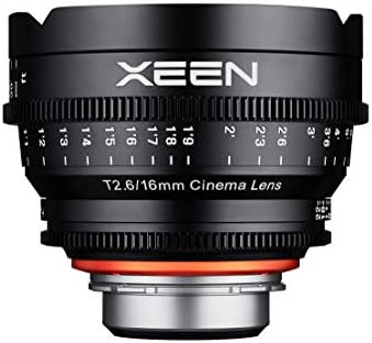 ROKINON XEEN 16mm T2.6 Szakmai Cine Objektív Canon EF, Fekete (XN16-C)