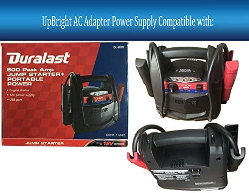 UpBright 2-Vasvilla AC Power Töltő Kábel Töltő Kábel Csatlakozó Kompatibilis Duralast DL-800 800-Csúcs Amp Autó Ugrik Starter + Portable