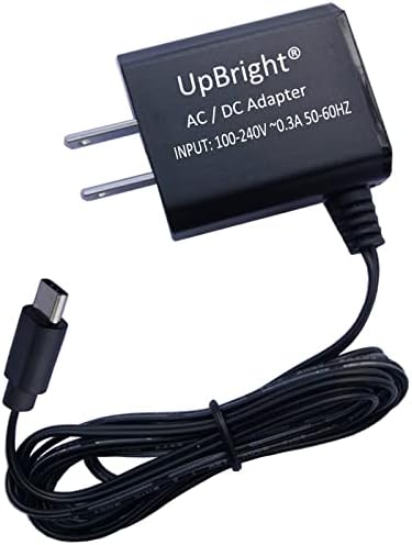 UpBright 5V-os USB-C AC/DC Adapter Kompatibilis RAEMAO X6 Mély Szöveti Elektromos Izom Masszírozó Ütőhangszerek Masszázs Fegyvert