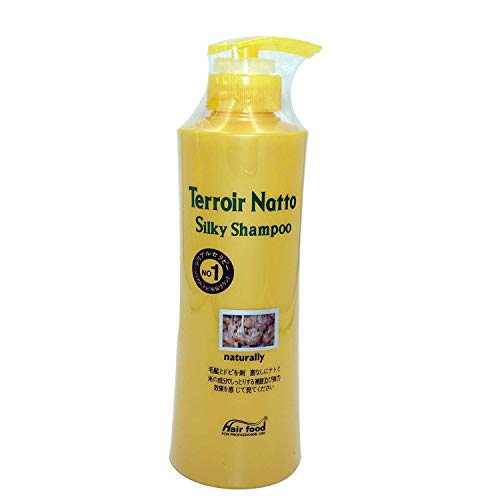 A Terroir Natto Selymes Sampon 500ml Száraz, Vékony Hajú, Érzékeny Fejbőr - Rugalmas Haj-Vitamin, Fehérje