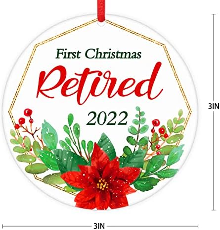 WaaHome 3 Első Karácsonyi Nyugdíjas Díszek 2022 Nyugdíjazások Ajándékok, Ajándék Nőknek, Férfiaknak Tanár, Munkatárs, Nyugdíjas