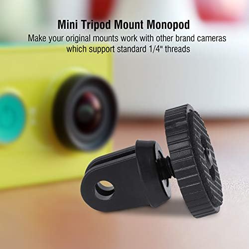 ZRQYHN Fekete 1/4 Gyors-Kioldó Mini Tripod Mount Egylábú Adapter, a Gopro Hero 4 3 3+