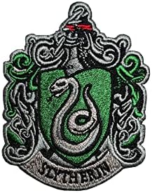 LUXPA - Boszorkányság Kollégiumi Szimbólum 2 Kígyót - Prémium Minőségű Hímzett Vas a Patch - Rátét - DIY - Könnyű Alkalmazás