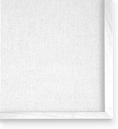 Stupell Iparágak, kávézó, Háziállatok, Kutya, Macska Nyitva tartó Pult Design by CR Townsend Fehér Keretes Wall Art, 20 x 16, Kék