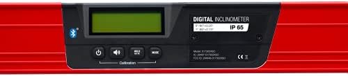 SOLA LSB24DBT Digitális Gerenda Szinten, Bluetooth, 24 Hüvelykes, Nagy, Piros, táska Tartalmazza