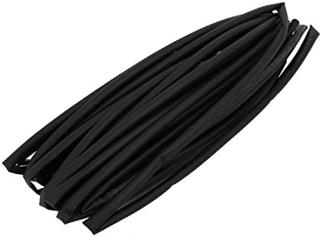 Új Lon0167 Hő Zsugorodó Kiemelt Cső Wire Wrap megbízható hatékonyság Kábel Ujja 10 Méter Hosszú, 5,5 mm, Belső Átm Fekete(id:3ca