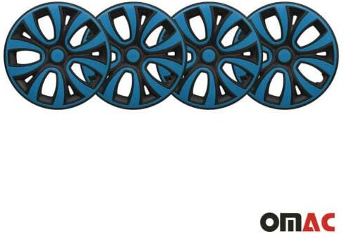OMAC 15 Colos Dísztárcsát Audi TT Matt Fekete, Kék, 4 db. Keréktárcsák Borító - Hub Caps - Autó Gumi Külső Csere